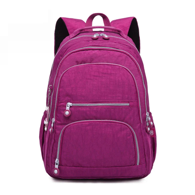 TEGAOTE Aesthetic School Backpacks for Teenagers Girl 2024 Nylon Waterproof Travel BackPack Purse Women Laptop Bagpack Mochila