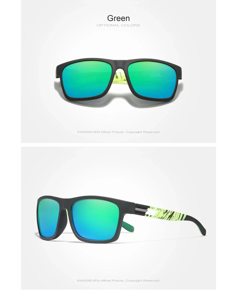 Genuine KINGSEVEN New 2024 Brand Design Men's Glasses Polarized Sunglasses Women UV Lens Fashion Eyewear Oculos de sol