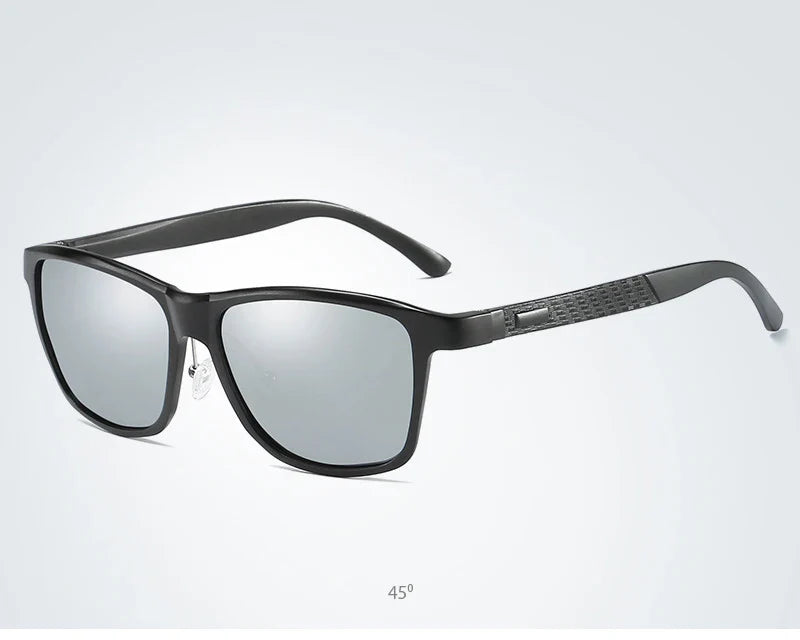 Luxury Aluminum Magnesium Men Polarized Sunglasses High Quality Square Men's Sun Glasses Cool Mirror Blue Driving Glasses