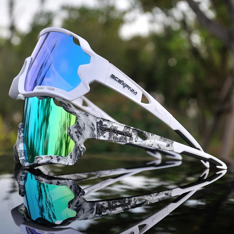 Bike Cycling Glasses Outdoor Sports Cycling Goggles UV400 4 Lens Cycling Eyewear