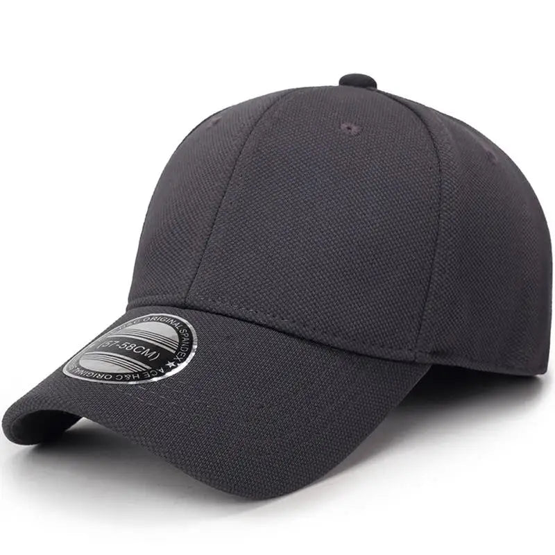 COKK Baseball Cap Men Snapback Hats Caps Men Fitted Closed Full Cap Women Gorras Bone Male Trucker Hat Casquette Outdoor Black