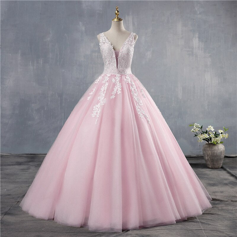 White Bridesmaid Dresses: White Ivory Wedding Dress Custom-Made Plus Size Bridal Tulle