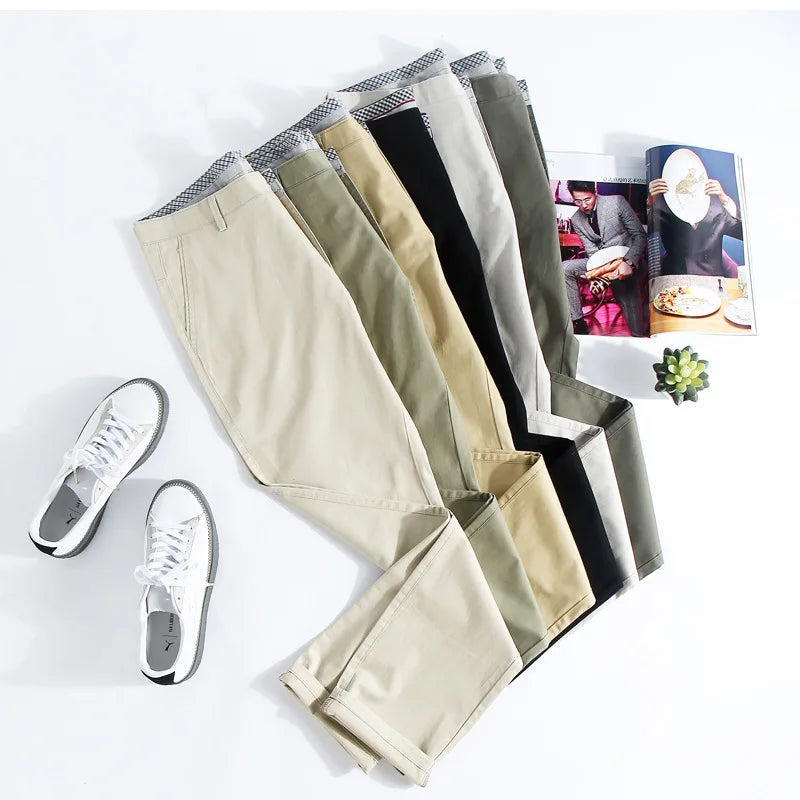 High Quality Mens Suit Pants Business Casual Dress Long Pant Men Classic Straight