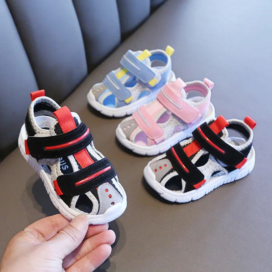 Summer baby sandals for girls boys soft bottom cloth children shoes fashion little kids