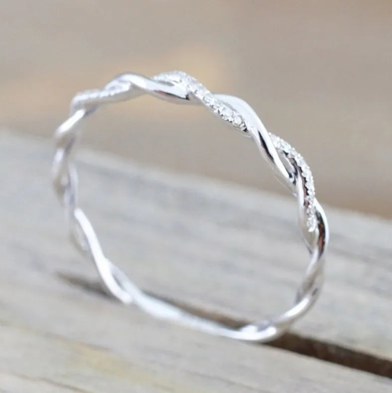 Ins Tide Adjustable Stainless Steel Rings For Women Simple Temperament Engagement