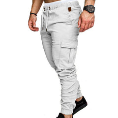 Men's Casual Jogging Pants Solid Color Pocket Pants Sports Pants