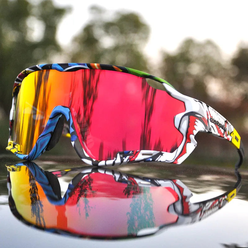 Bike Cycling Glasses Outdoor Sports Cycling Goggles UV400 4 Lens Cycling Eyewear