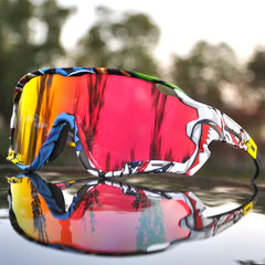 Bike Cycling Glasses Outdoor Sports Cycling Goggles UV400 4 Lens Cycling Eyewear