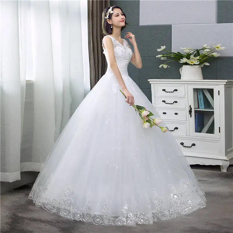 White Bridesmaid Dresses: Wedding Dresses Simple Off White Sequined Wedding Gown