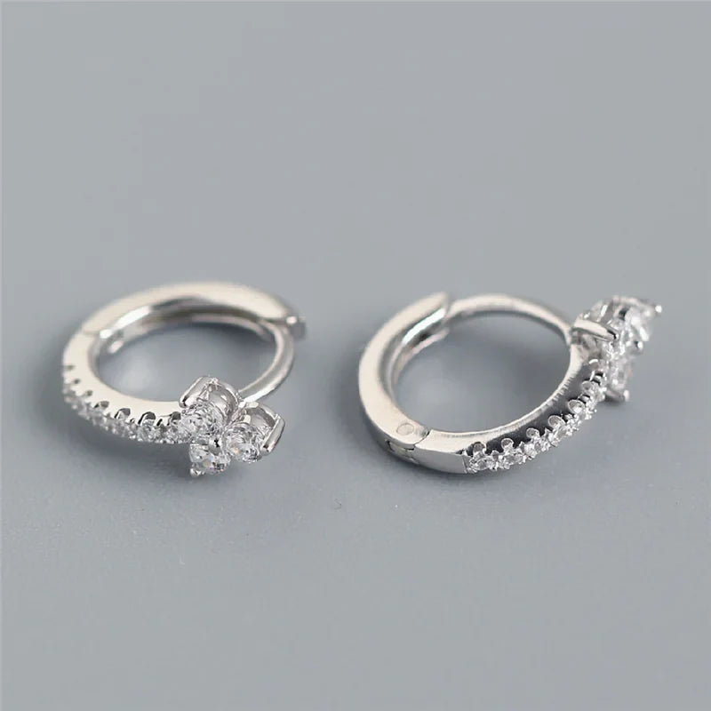 WANTME Real 100% 925 Sterling Silver Punk Hip-Hop Link Chain Gothic Studs Earrings for Fashion Women Jewelry Accessories 2022