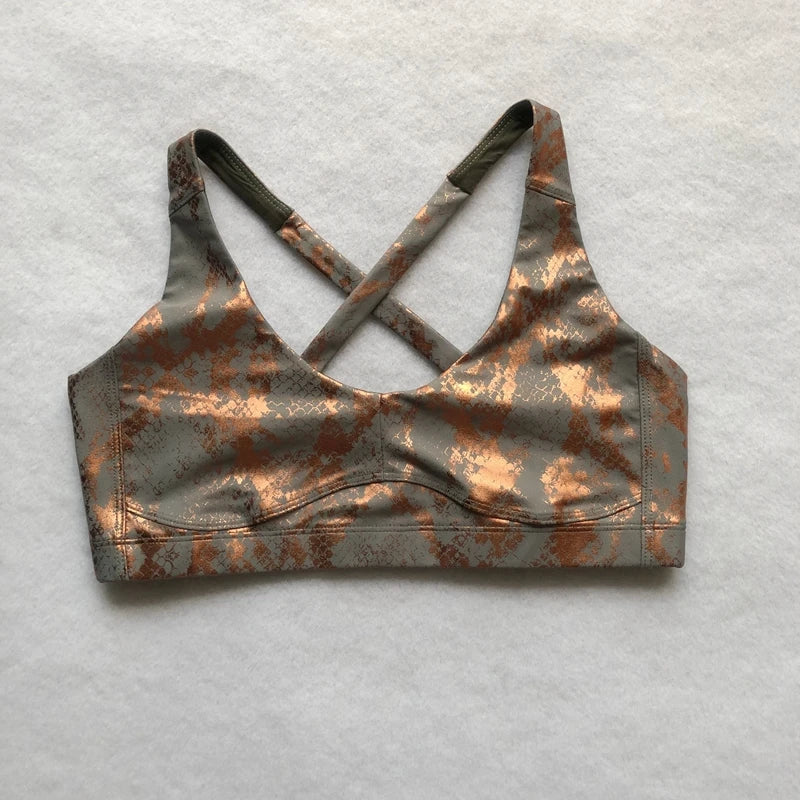 Women's Retro Metallic Snake Gym Leggings Blue Silver Shiny Legging Fitness Bottom