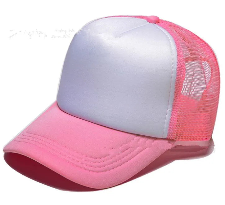 Free Custom Brand LOGO Text Design Personality DIY Trucker Hat AD Baseball Cap Men Women Blank Mesh Adjustable Hat