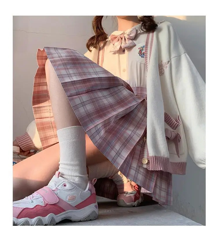 Autumn Winter Women Sweater Loose Japanese Style Sweet Knitted Cardigan