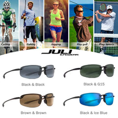 Sunglasses For Men And Women Driving And Running Rimless Ultralight Frame