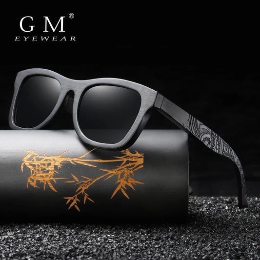 GM Wooden Male Lady Sunglasses Men's Luxury Brand Designer Polarized Sun Glasses Vintage Sunglass Women Eyewear With paper Box