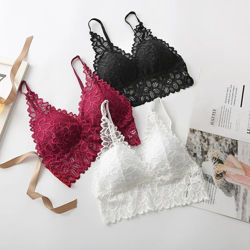 Wireless Bra For Women Padded Push Up Bralette Female Brassiere Soft Backless