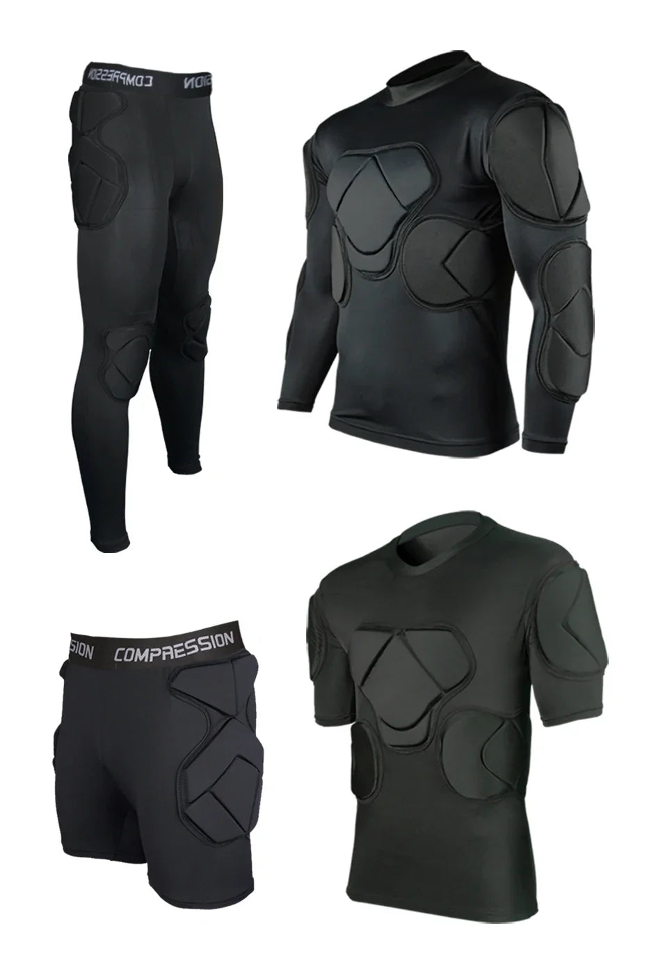 Men's Soccer Goalkeeper Jersey Training Uniform EVA Thick Sponge Protection Football Goalkeeper Uniform Sport Pants