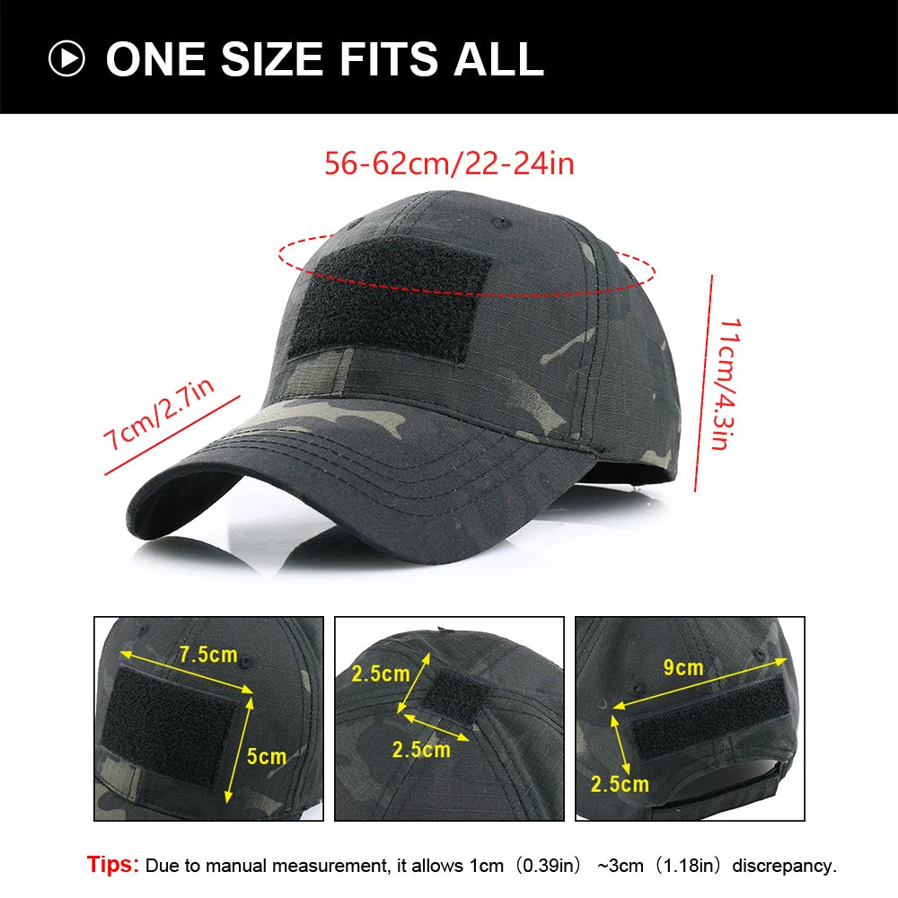 Outdoor Camouflage Adjustable Cap Mesh Tactical Skull Cap Army Airsoft Fishing
