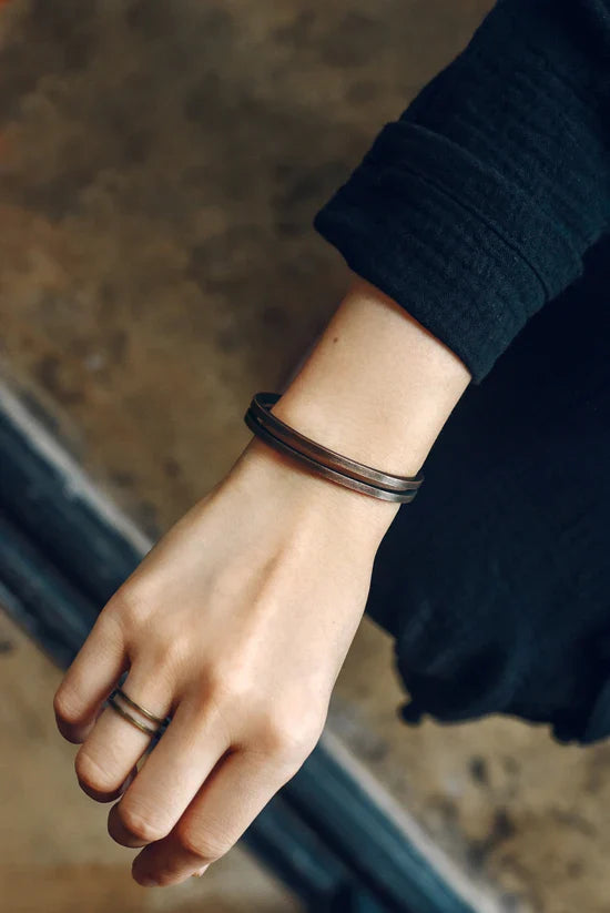 Pure Copper Handcrafted Metal Bracelet Rustic Vingtage Punk Unisex Cuff Bangle Carved Handmade Manmade Jewelry Men Women Gift