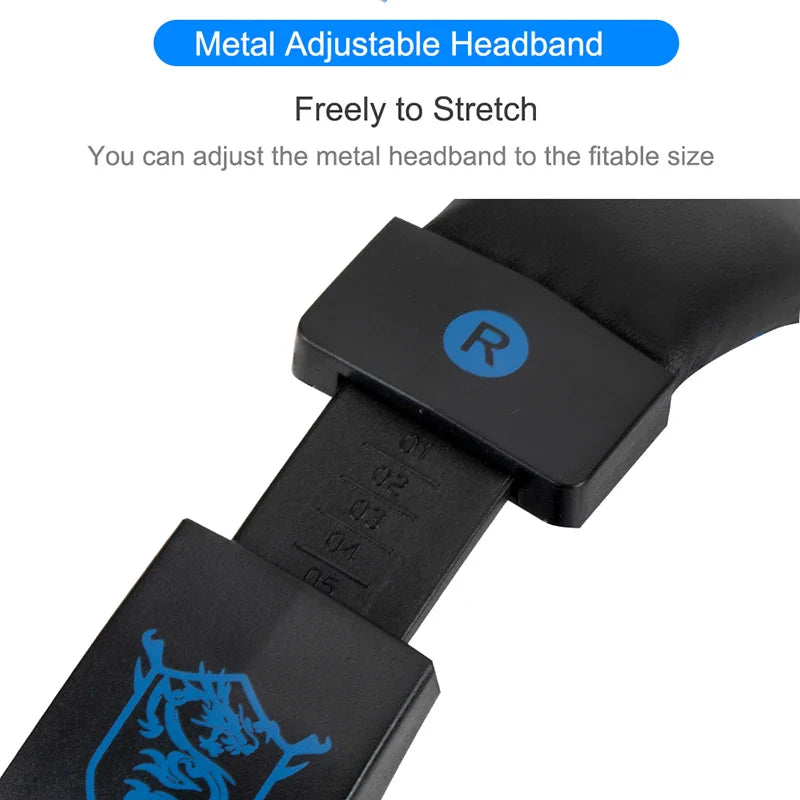 Wired Gaming Headphones With Microphone Led Light For Computer PS4 PS5 Xbox