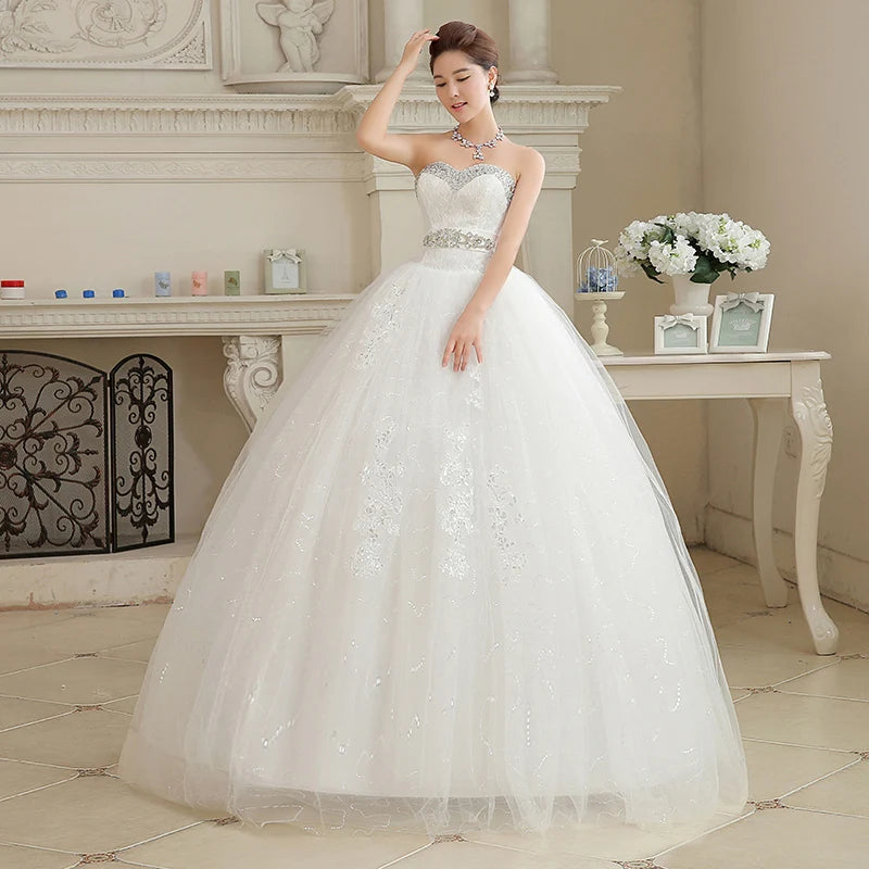 White Bridesmaid Dresses: Plus Size Wedding Dresses Long Elegant Strapless