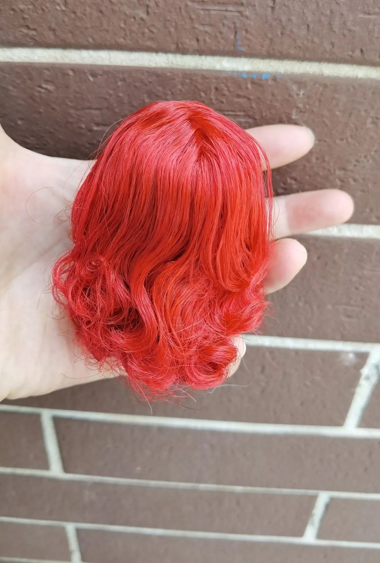 Wig For Doll Toy Head Princess Doll Head Candy Color DIY Toy Wig Children Birthday Gift Black Purple Pink Green Gold 1/6 1/4 Wig