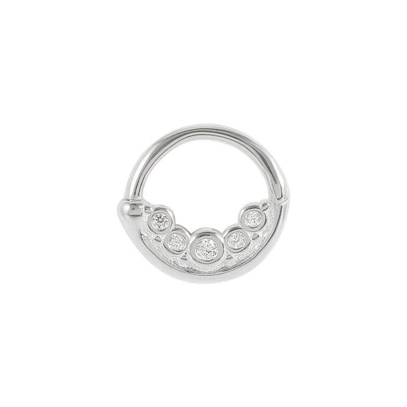 ROXI Multible Crystal Hoop Earrings for Women 2021 925 Sterling Silver Ear Nose Jewelry Earrings Heart Round joyas de plata 925