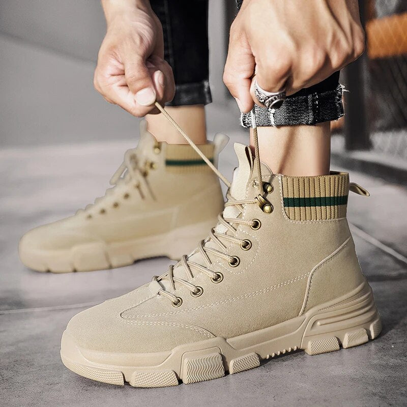 Men Desert Tactical Military Boots Mens Working Safty Shoes Army Combat