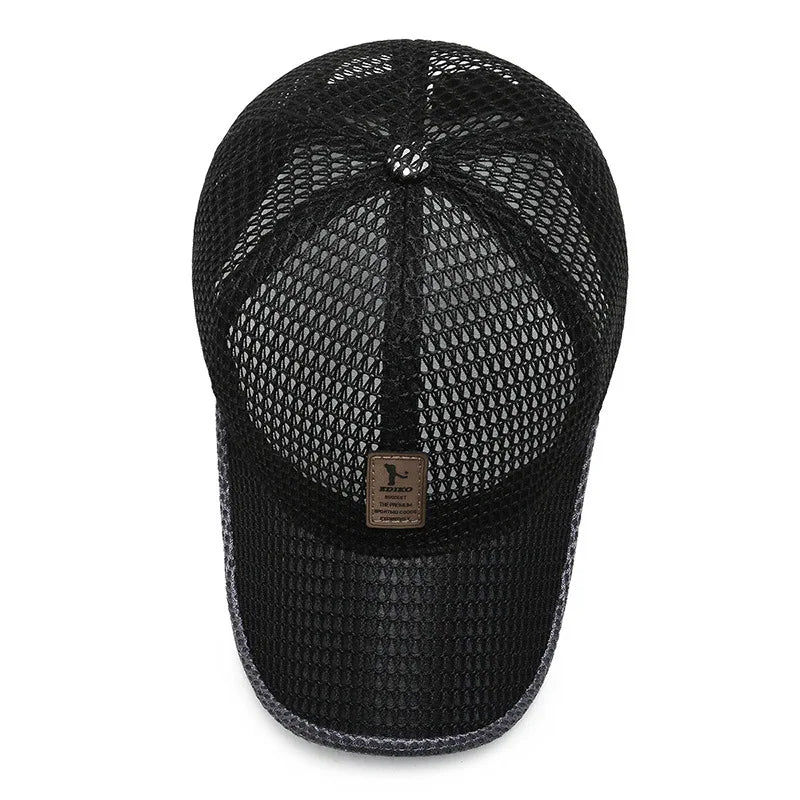 Unisex Men fishing Baseball Caps Women Breathable Mesh Snapback Hats