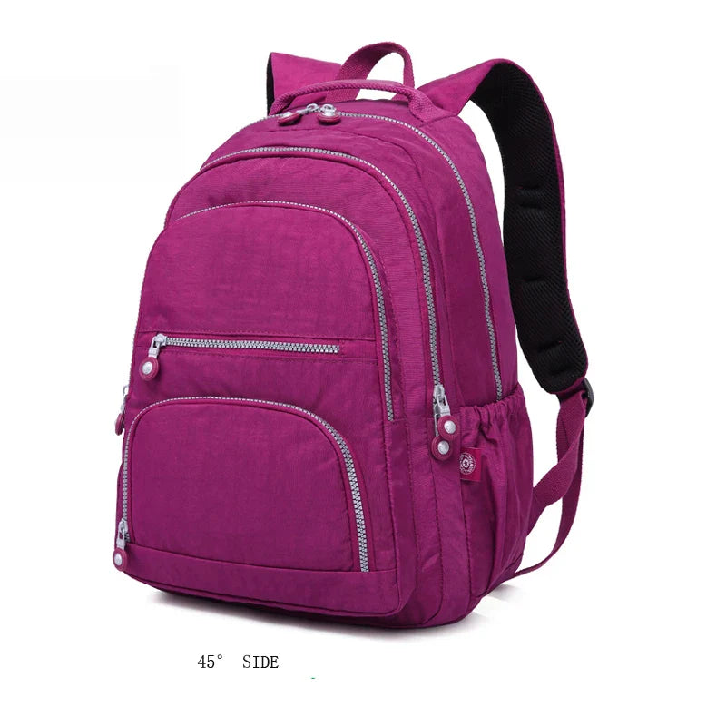 TEGAOTE Aesthetic School Backpacks for Teenagers Girl 2024 Nylon Waterproof Travel BackPack Purse Women Laptop Bagpack Mochila