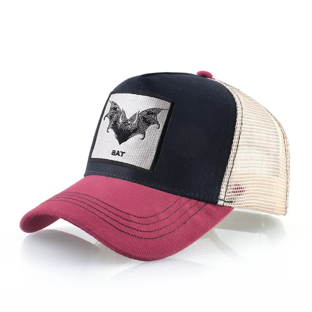 Baseball Cap With Bat Embroidery Four Seasons Snapback Trucker Caps Men Women Fashion Hip Hop Baseball Hat Outdoor Visor Caps