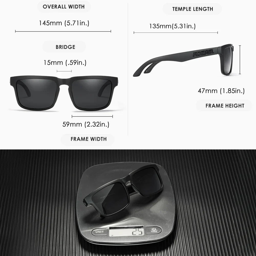 KDEAM Photochromic And Polarized Sunglasses Men Category 3 Polarized Sun Glasses Women Unique Frame Surface Eyewear With Case