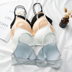 Women Bra Lace Bralette Floral Wireless Bra Female Underwear