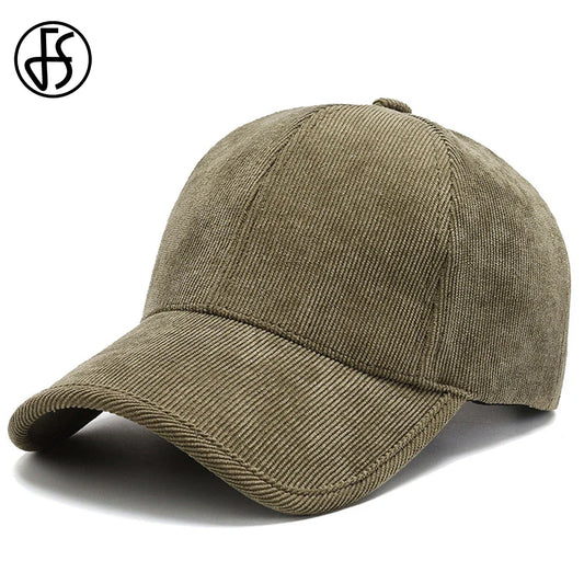 FS Trendy Army Green Corduroy Baseball Caps For Men Luxury Brand Women Hat Yellow Streetwear Hip Hop Cap Bone Masculino 2026