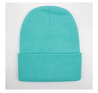 Unisex Beanie Autumn Winter Wool Blends Soft Warm Knitted Cap Men Women