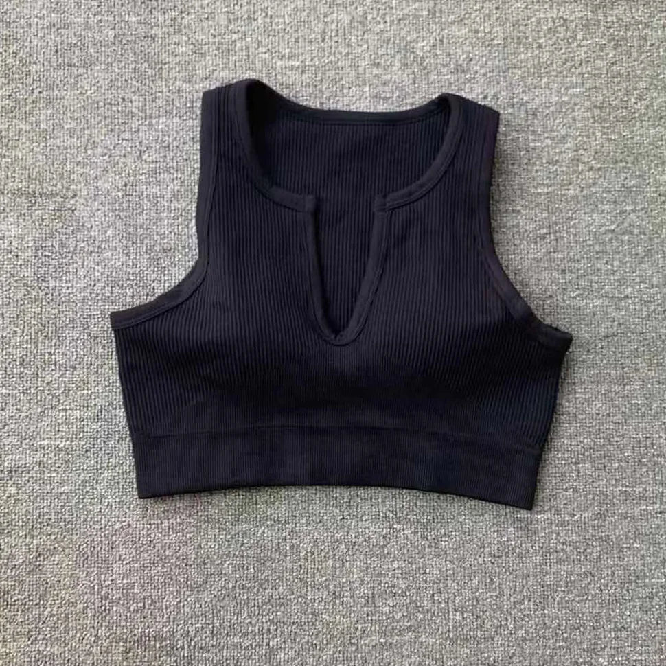 Seamless Sport Suit Yoga Suit Fitness Gym Clothes Women Gym Crop Top Yoga Shirts