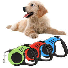 3m 5m Custom Dog Collars Auto-scaling Pet Dogs Tag Collar Leash Lead