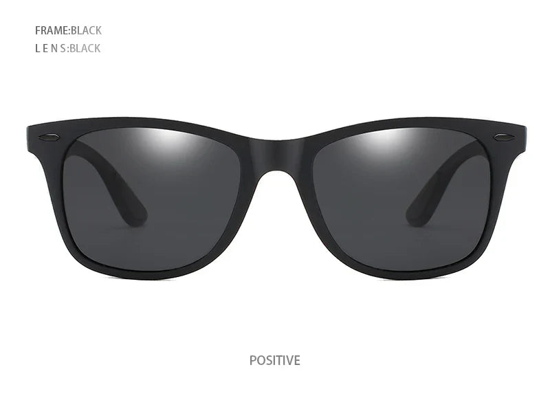 Hot Sale Polarized Sunglasses Men Women Classic Square Plastic Driving Sun Glasses Male Fashion Black Travelling Shades UV400
