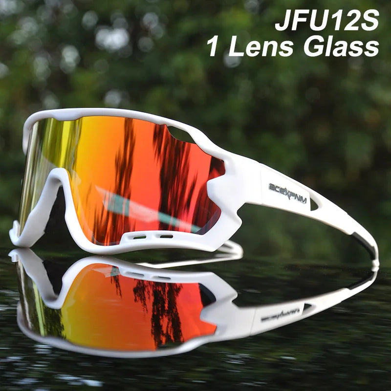 Bike Cycling Glasses Outdoor Sports Cycling Goggles UV400 4 Lens Cycling Eyewear