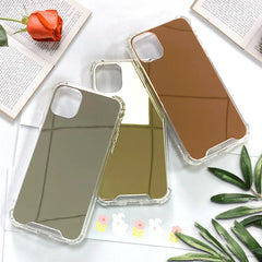 Mirror TPU Phone Case For iphone 15 14 13 12 11 Pro XS MAX XR Shockproof Back Cover Case For iphone 7 8 6s plus SE2020