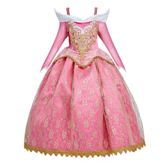 Christmas Halloween Girls Aurora Dress Bebe Pink Lace Wedding Dresses  Sleeping Beauty Fairies Costume Fantasia Aurora Infantil