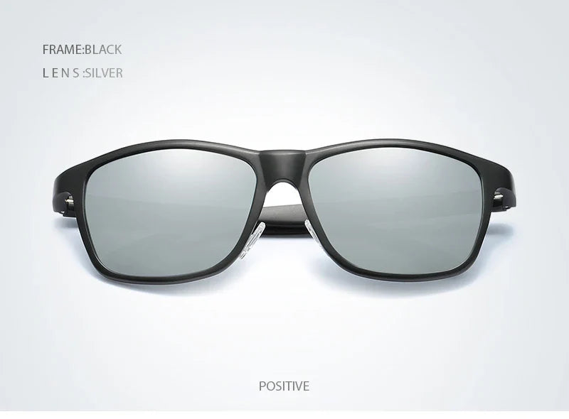 Luxury Aluminum Magnesium Men Polarized Sunglasses High Quality Square Men's Sun Glasses Cool Mirror Blue Driving Glasses