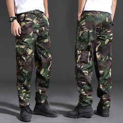 Spring Brand Men Fashion Military Cargo Pants Multi-pockets Baggy Men Pants