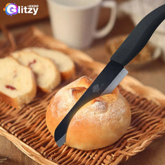 Ceramic Knife 3 4 5 6 inch Serrated Bread Knife Kitchen Black Zirconia Blade Knife