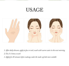 7Pcs Matcha Face Mask Moisturizing Brighten Skin Sleeping Facial Mask Beauty Nourishing Oil Control Skin Care