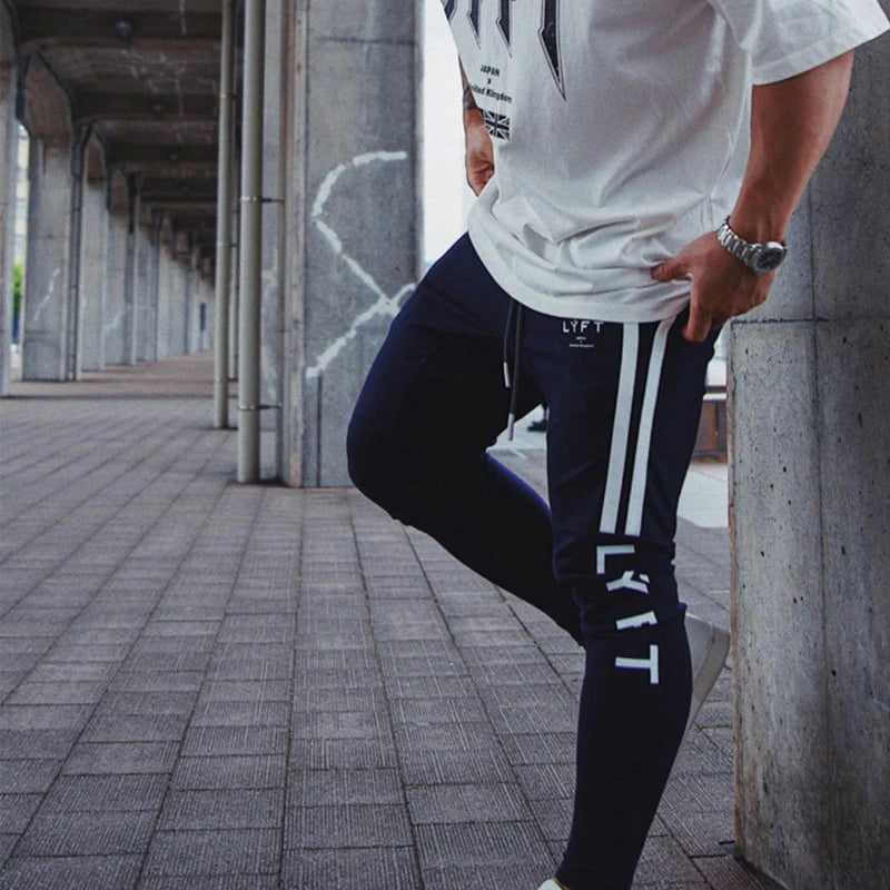 Side Stripe JP&UK Autumn Men Gym Training Jogging Pants Men Joggers Slim Fit
