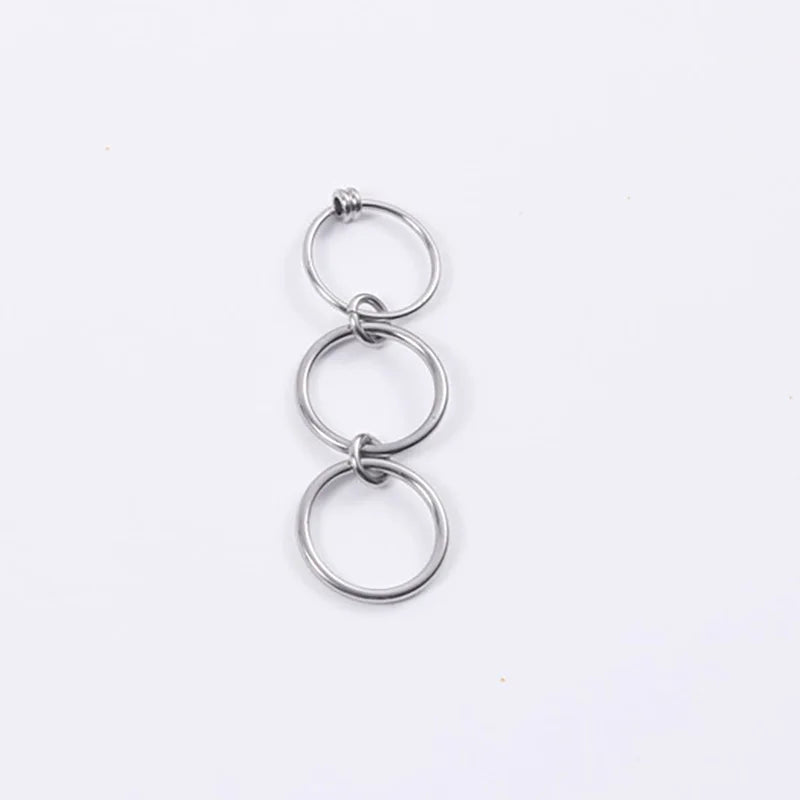 Multiple Layers Strand Loop Index Finger Rings for Women Lead Nickel