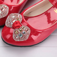 Infant Kids Baby Girls Crystal Bling Bowknot Single Princess Shoes Sandals