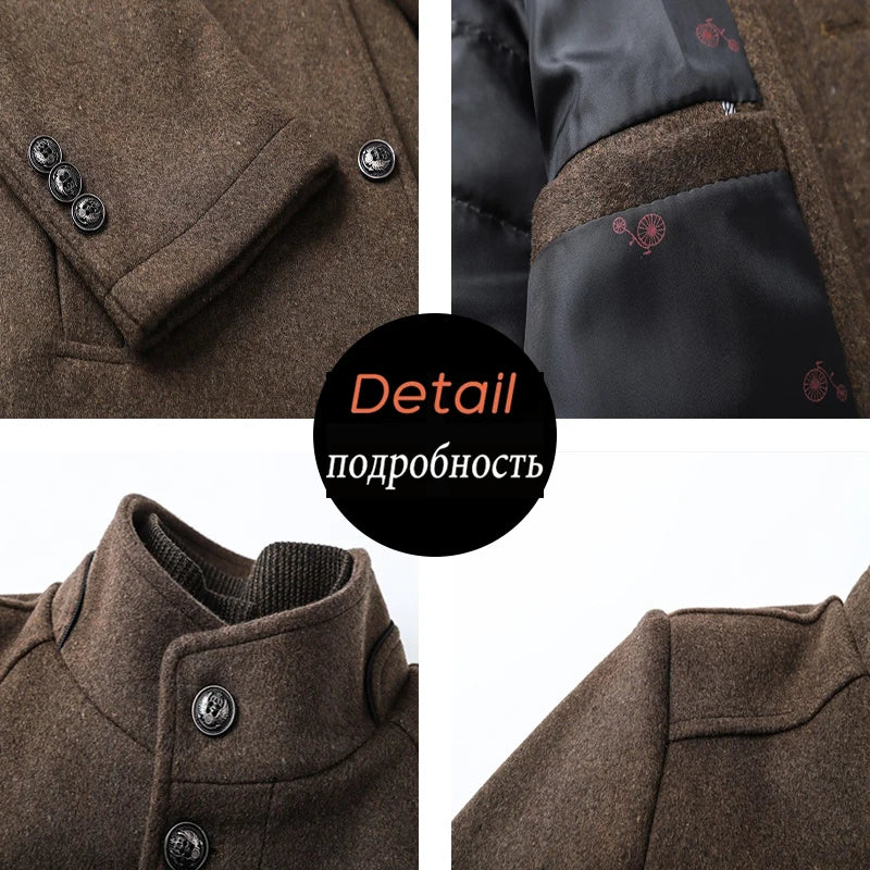 Men Brand Winter Warm Jacket Parkas Coat Men Fashion Autumn Male