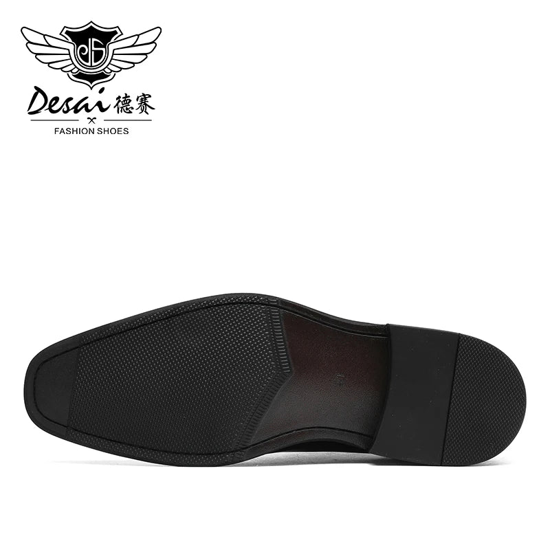 DESAI Men Shoes Brand Oxfords Genuine Leather Italian Business Classic Formal Men Dress Shoes For Men New Design Footwear